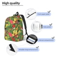 thumbnail image 3 of Yiaed Fruits Vegetables And Berries Print Print Laptop Backpack Travel Canvas Backpack Vintage Aesthetic Backpack for School Knapsack Backpack Backpack for School-Medium, 3 of 5