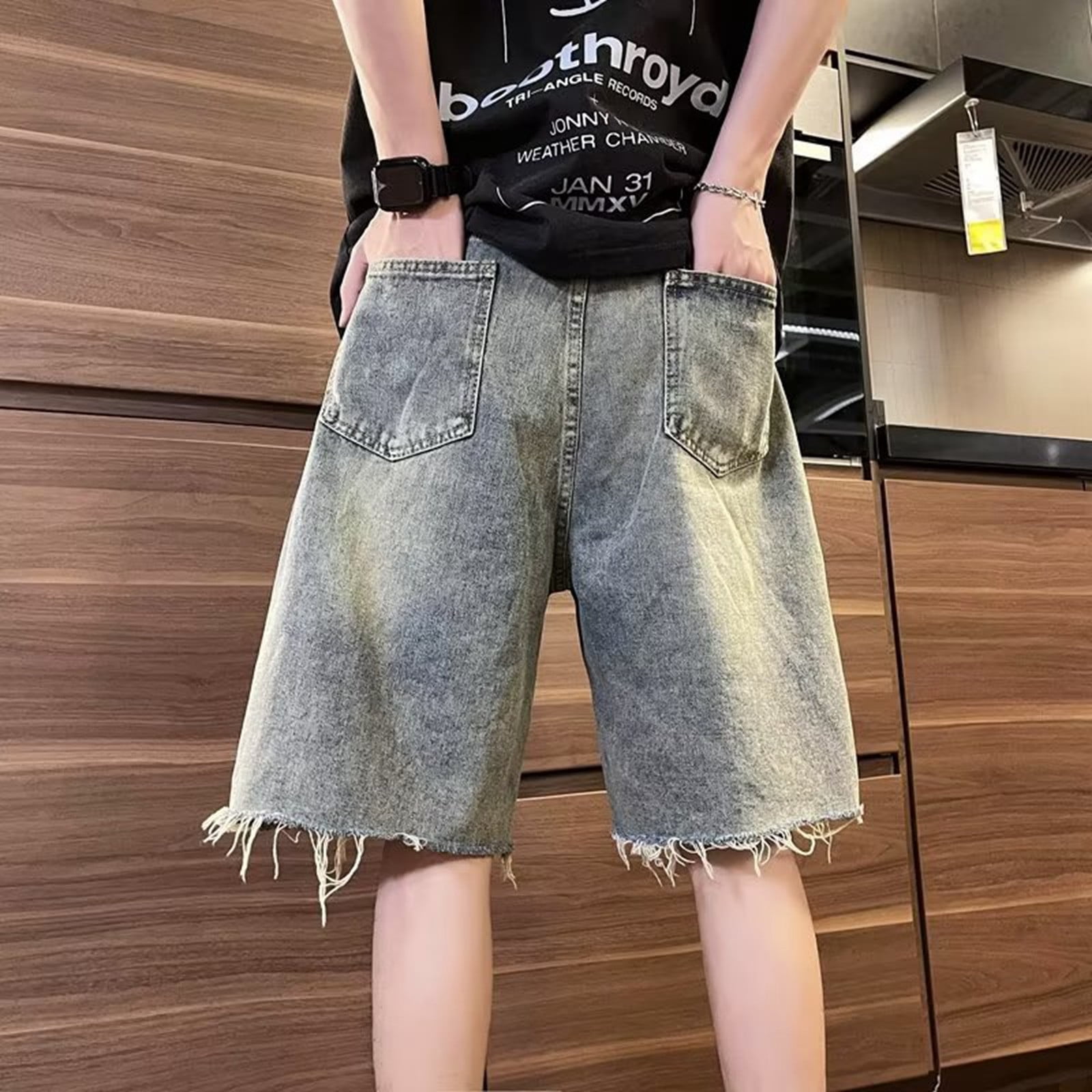 Blphud Summer Shorts Mens Wear Denim Shorts Summer Short