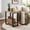 Black & Natural Brown, variant on Tribesigns Solid Wood End Table, 2-Tier Pine Nightstand, Living Room, Bedroom, Black & Dark Brown