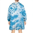thumbnail image 2 of Tie Dye Wearable Blanket Hoodies with Sleeves and Huge Pockets-Comfy Super-Warm Blanket Sweatshirts-Men and Women Oversized Blanket Hoodie, 2 of 7