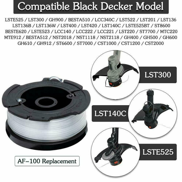 Black Decker Trimmer Replacement Spool Line String AFS Weed Eater