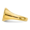 thumbnail image 3 of Solid 14k Yellow Gold Men's Engravable Signet Ring (12mm) - Size 12.5, 3 of 5