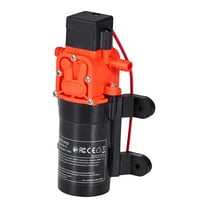 KFFKFF 12V DC Water Pressure Pump, 1.2 GPM (4.5 L/min), 2-Chamber Self-Priming Diaphragm Pump with Hose Clamps, 80 PSI Maximum Pressure, Low-Noise Design, Suitable for RVs, Boats, and Garden Watering