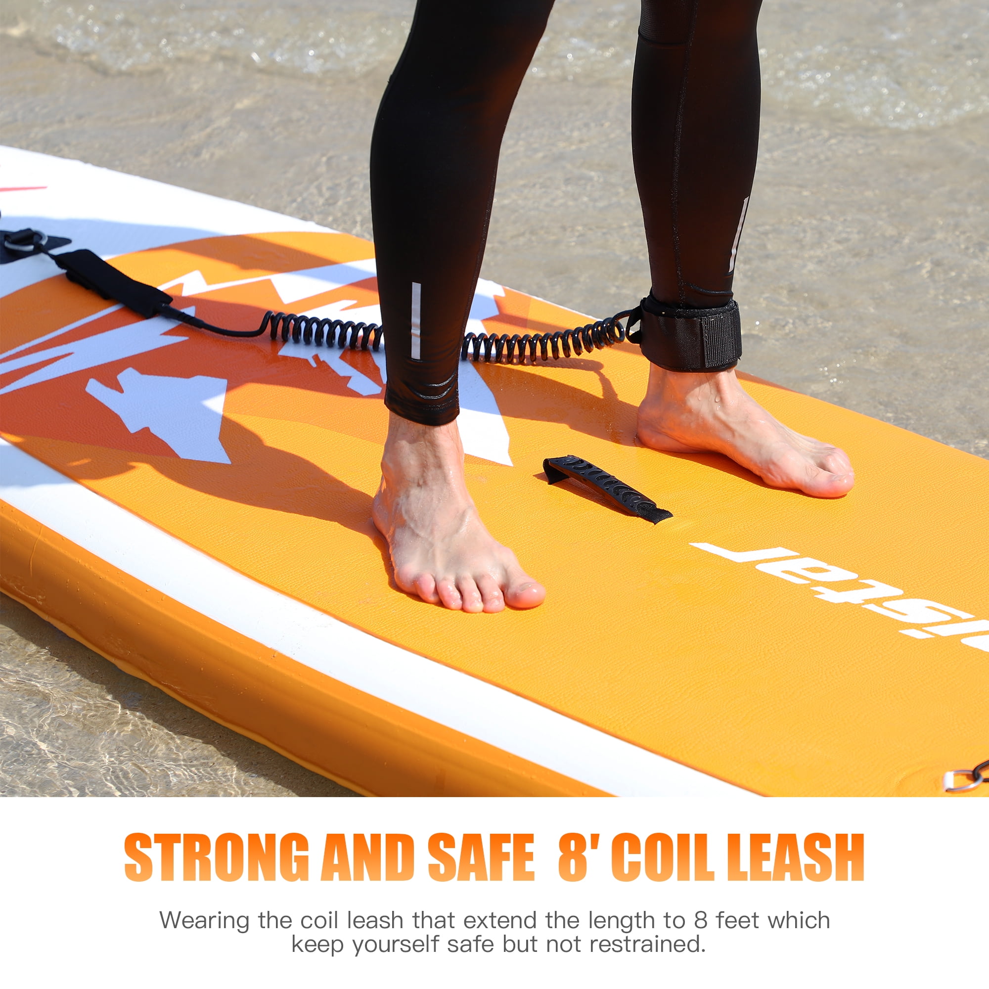 Famistar Inflatable Premium Stand Up Paddle Board(Beginner), 10.8 ft Yoga Board for Youth & Adult