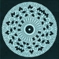 thumbnail image 1 of Ahgly Company Machine Washable Indoor Square Transitional Deep Teal Green Area Rugs, 4' Square, 1 of 7