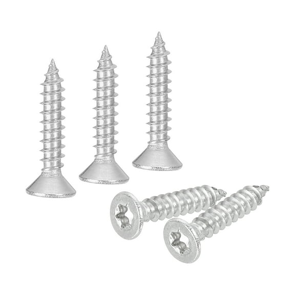 Uxcell 40Pack M3 x 16mm 304 Stainless Steel Flat Head Torx Screws Fit T10 Bit, Silver