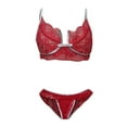 thumbnail image 4 of Lindreshi Sexy Lingerie for Women Set Women's Lace Sexy Three-Point Gathered Lace Female Sexy Lingerie Suit, 4 of 6