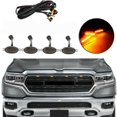thumbnail image 2 of 4 Pcs Smoke Front Grille LED Lights Raptor Style for Ram 1500 Worldwide Exported, 2 of 5