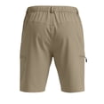 thumbnail image 3 of OIOLOYJM Shorts Cargo de Randonnée pour Hommes Légers Extensibles pour Extérieur Shorts Athlétiques Golf Camping Décontracté Gym Course avec 4 Poches Zippées Kaki m, 3 of 3