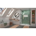 thumbnail image 2 of DreamLine Unidoor-LS 59-60 in. W x 72 in. H Frameless Hinged Shower Door with L-Bar in Oil Rubbed Bronze, 2 of 7