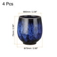 thumbnail image 2 of Unique Bargains 4 Pieces Chinese Ceramic Teacup 5.41oz Traditional Gong Fu Tea Set, Sapphire Blue, 2 of 6