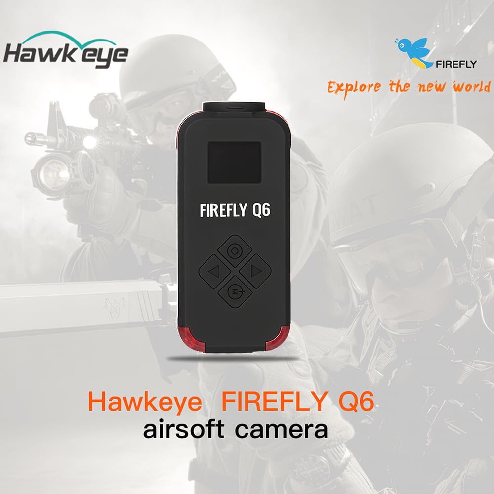 Firefly Q6 Airsoft Camera 2.5K HD Action Camera OLED Screen 120°Wide