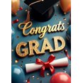 thumbnail image 4 of Graduation Congrats Grad Banner Backdrop Party Decoration Photo Booth Props Celebration Background Event Supplies Stars Ribbons School Ceremony Decor, 4 of 4