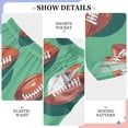 thumbnail image 6 of FORMRS Kids Pajama Pants with Pockets Size 6-8Y Boys Lounge Sleep Bottoms, Brown American Footballs, 6 of 8