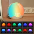thumbnail image 5 of Rvaymup Sunrising Simulation Alarm Clock With 12 Natural Color and 6 Sound Night Light For Improved Sleep Christmas Gift, 5 of 7