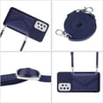 thumbnail image 4 of Envelope Design for Samsung A33 5G Case RFID Blocking Wallet Card Holder Leather PU Flip Cover Folio Lanyard Crossbody Strap Women Girl Magnetic Clasp Kickstand for Samsung Galaxy A33 5G, Blue, 4 of 10