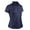 Navy, variant on Monterey Club Women's Art Blossom Emboss Texture Golf Polo Shirt #2460