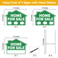 thumbnail image 4 of Señales de Venta de Casas Frohllia Paquete de 3 de 17x12 Doble Cara, 4 of 9