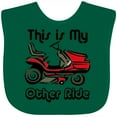 thumbnail image 3 of Inktastic Mower My Other Ride Boys or Girls Baby Bib, 3 of 4