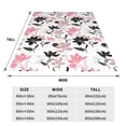 thumbnail image 3 of Sikiie Lilies Flowers Ultra-Soft Micro flannel Blanket Luxury All Seasons Warm Blanket for Bedding Sofa and Travel (4 sizes)-50"x40", 3 of 7