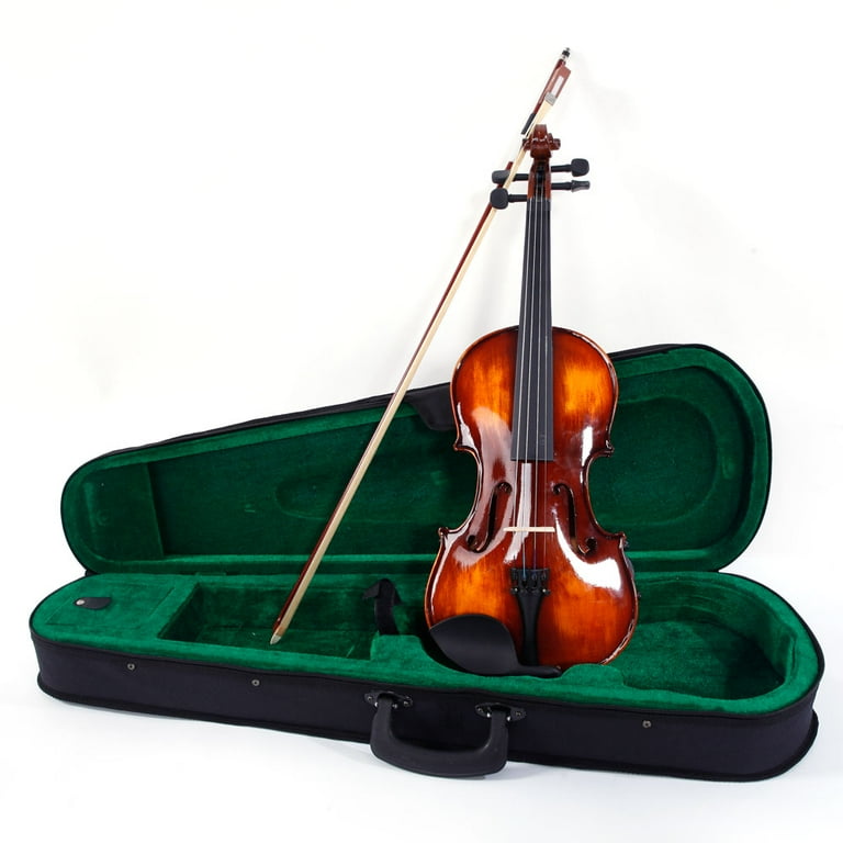 Sharpstar Glarry GV201 4 4 Classic Solid Wood Violin Case Bow