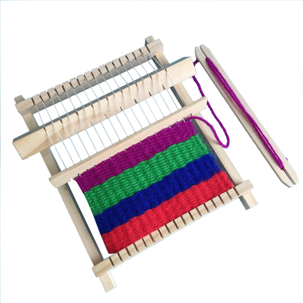 Tebru Weaving Educational Toys , Wooden Loom Toys Weaver, For Kid 