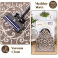thumbnail image 5 of 2Pack Yamaziot 2'x6' Runner Rug for Hallway, Runners Rugs for Floor Mat, Non Slip Washable Brown Carpet, 5 of 6