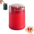 thumbnail image 1 of Pop-Up Automatic Toothpick Dispenser, Push Button Toothpick Holder Pops Out, for Home Livingroom Kitchen (1, Red, 3.35*2.36in), 1 of 7