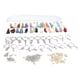 thumbnail image 2 of Kit de 200 llaveros de acrílico, 30 llaveros en blanco, 30 borlas para llavero, kit para hacer llaveros de acrílico DIY., 2 of 14