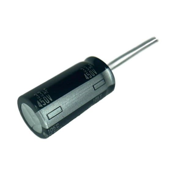 Pack of 2 Electrolytic Capacitor, Radial, Black 33UF 450V 105 C 20% 832 D, Bulk, RoHS
