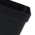 thumbnail image 3 of NFTIGB Plastic Square Plant Pot Planter 3.15 in / 8 cm with Tray Succulent Container Black, 3 of 9