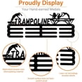 thumbnail image 5 of Medal Hooks Trampoline Medal Hanger Display Wall Medal Stand Rack Wall Storage Hanger Awards Ribbon Over 60 Holder for Wall Display Wall Hanging Gift for Athletes, 5 of 9