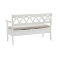thumbnail image 2 of Harland Storage Bench, White, 2 of 9