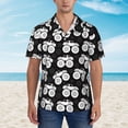 thumbnail image 2 of Xecao Cool Car print Hawaiian shirt - a stylish short-sleeve button-down for men, perfect for casual beach and tropical outings., 2 of 9