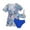 Blue, variant on Mercatoo Toddler Baby Girl's 3Pcs Swimsuits Leaves Prints Bikini + Smock Bathing Suit Outfit Girls Bikini Beach Swimwear
