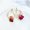 Circle style, variant on Elegant Pearl Crystal Rose Stud Earrings Real Sweet Rose Eardrop By Epoxy Process Vintage Eternal Flower In Jewellery