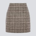 thumbnail image 2 of Women Elegant Plaid Printed High Waist Pencil Midi Skirt Club Basic Leisure Dailywear, 2 of 5