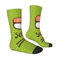 thumbnail image 3 of Uemuo Fresh Sushi Pattern Women's Crew Socks, Soft Durable Breathable Moisture-Wicking with Odor Control Cotton socks, 3 of 9