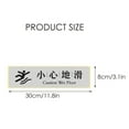 thumbnail image 2 of YSNOOWE 4Pcs Self-Adhesive Floor Signs PVC Caution Wet Floor Stickers for Customers and Staff 11.8x3.1x0.04in, 2 of 7