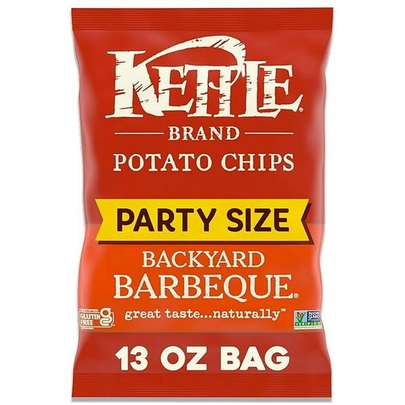 2x-Kettle Brand Potato Chips Backyard Barbeque, 13 Oz(packaging may vary)