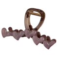 thumbnail image 5 of Additional Acrylic Hair Clip With Decorative Heart Detailing Grip Everyone Hairstyles Purple, 5 of 5