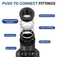 thumbnail image 3 of Uxcell Y Shape Plastic Push to Connect Fittings Ways Tube Connect Push Tube Fit Pneumatic Quick Fittings 3/8 Inch, 3 of 7