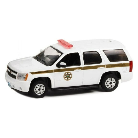 2010 Chevy Tahoe, White - Greenlight 86624 - 1/43 scale Diecast Model Toy Car