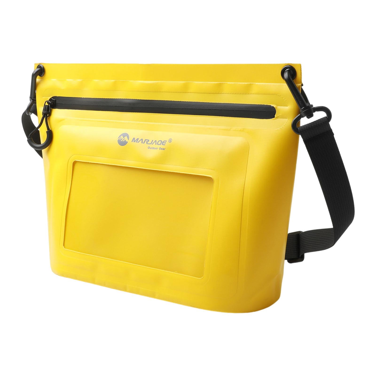 Zxpjkyu Waterproof Pouch Bag Summer Women Men Phone Pouch for Swimming Pool Kayaking Yellow