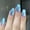 LightBlue, variant on RAGUPEL Press on Nails Short,Charming Nails Almond Nail Tips,Shiny Standout Look Fake Nails,Light Blue