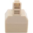 thumbnail image 3 of Telephone Splitter Adapter RJ11 6P4C Duplex 2 Way Wall Jack Plug Phone Line Split Two Modular Converter Male to 2, 3 of 5
