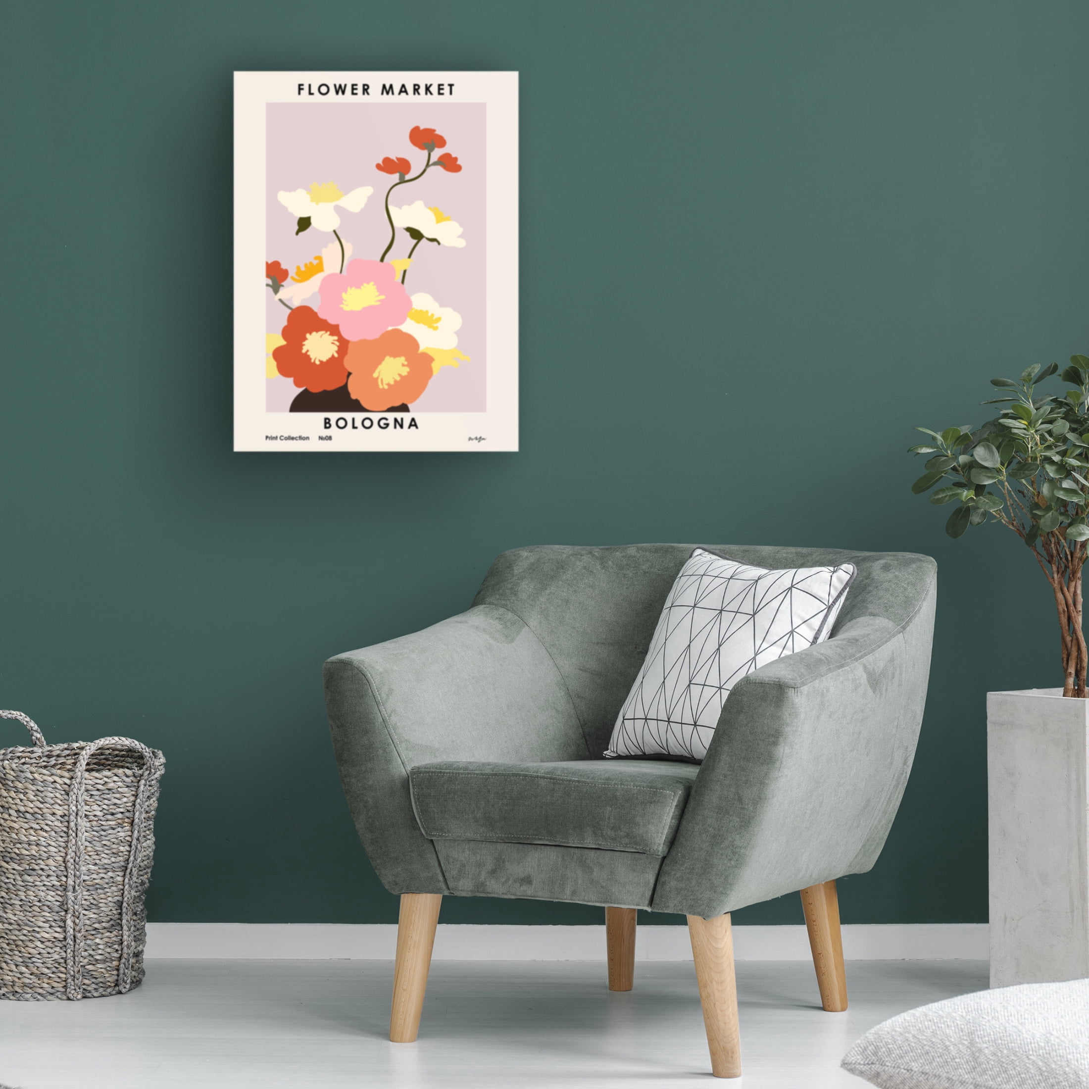 Trademark Fine Art NKTN Flower Market. Bologna Canvas Wall Art