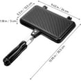 thumbnail image 2 of Double-Sided Non-Stick Sandwich Maker with Long Handle for Breakfast, Camping & Home Kitchen, 2 of 8