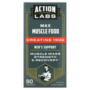 Max Muscle Food, Creatine 1500, Men's Support, 90 Vegcaps, Action Labs