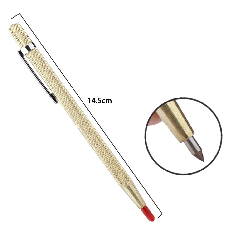 Unique Bargains Pocket Pointed Tip Glass Ceramic Tile Cutter Pen Scriber Marker 5.7 Long 2pcs
